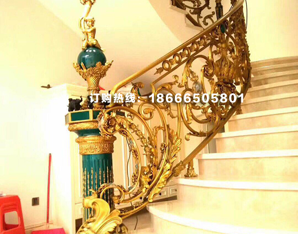 铜雕塑高端铜楼梯