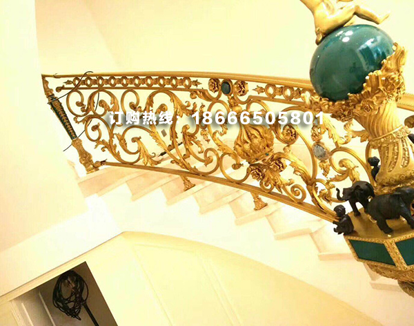 铜雕塑高端铜楼梯